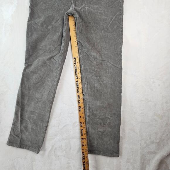 Gloria Vanderbilt Corduroy Jeans Denim 10 Petite 10P Comfort Gray - Picture 4 of 10
